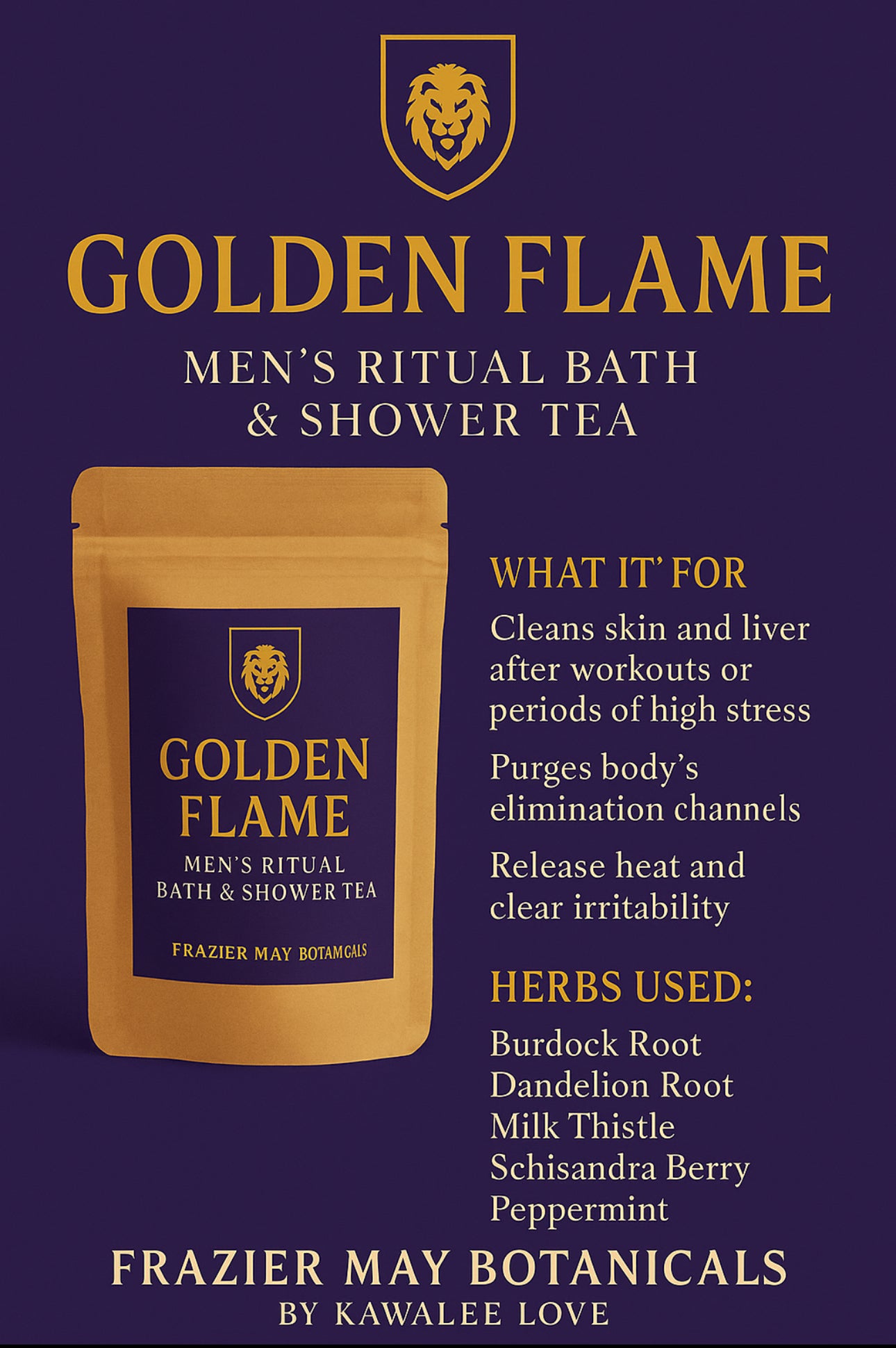 Golden Root Cleanse – Liver Detox Bath & Shower Tea