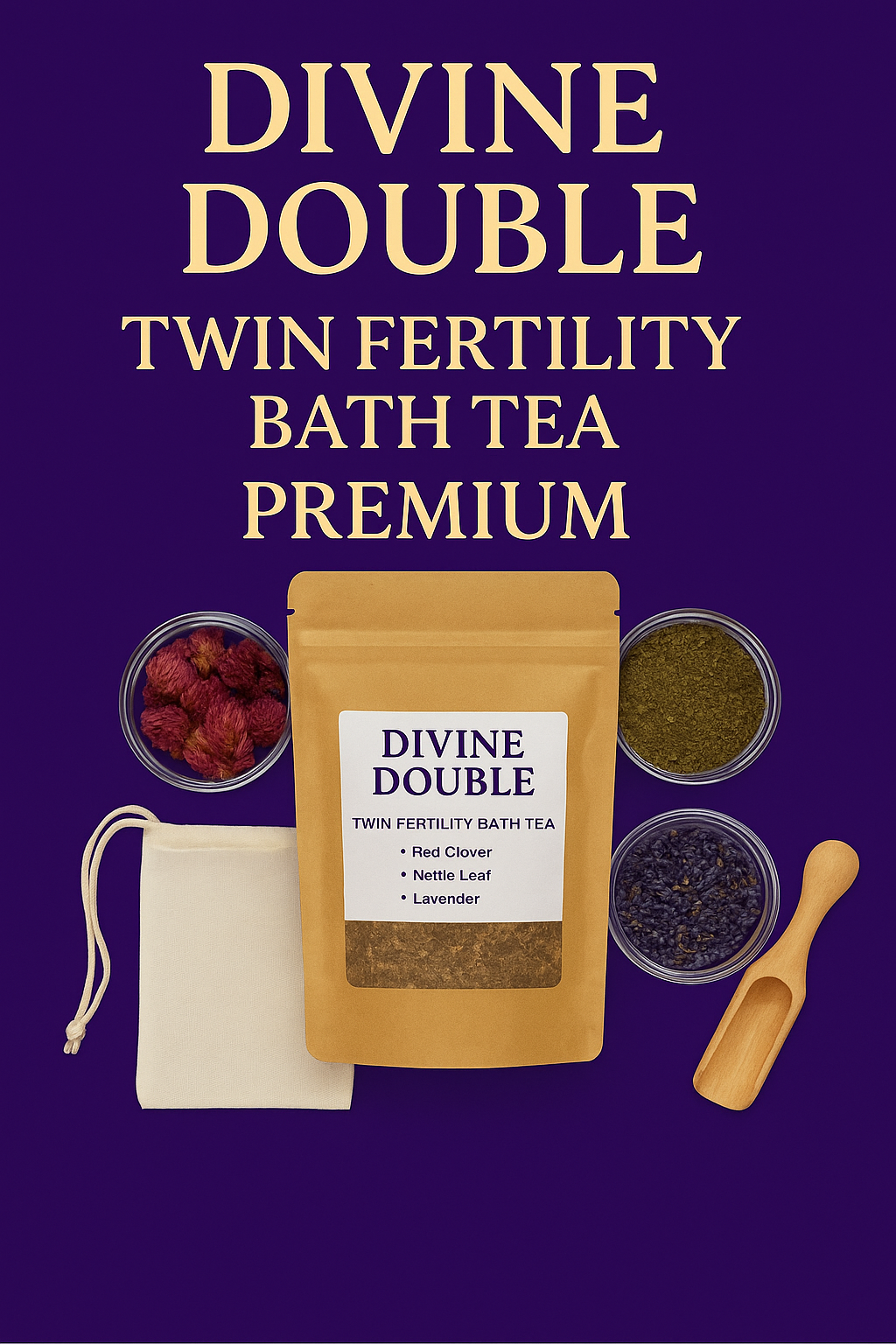 Divine Double: Twin Fertility Bath Tea