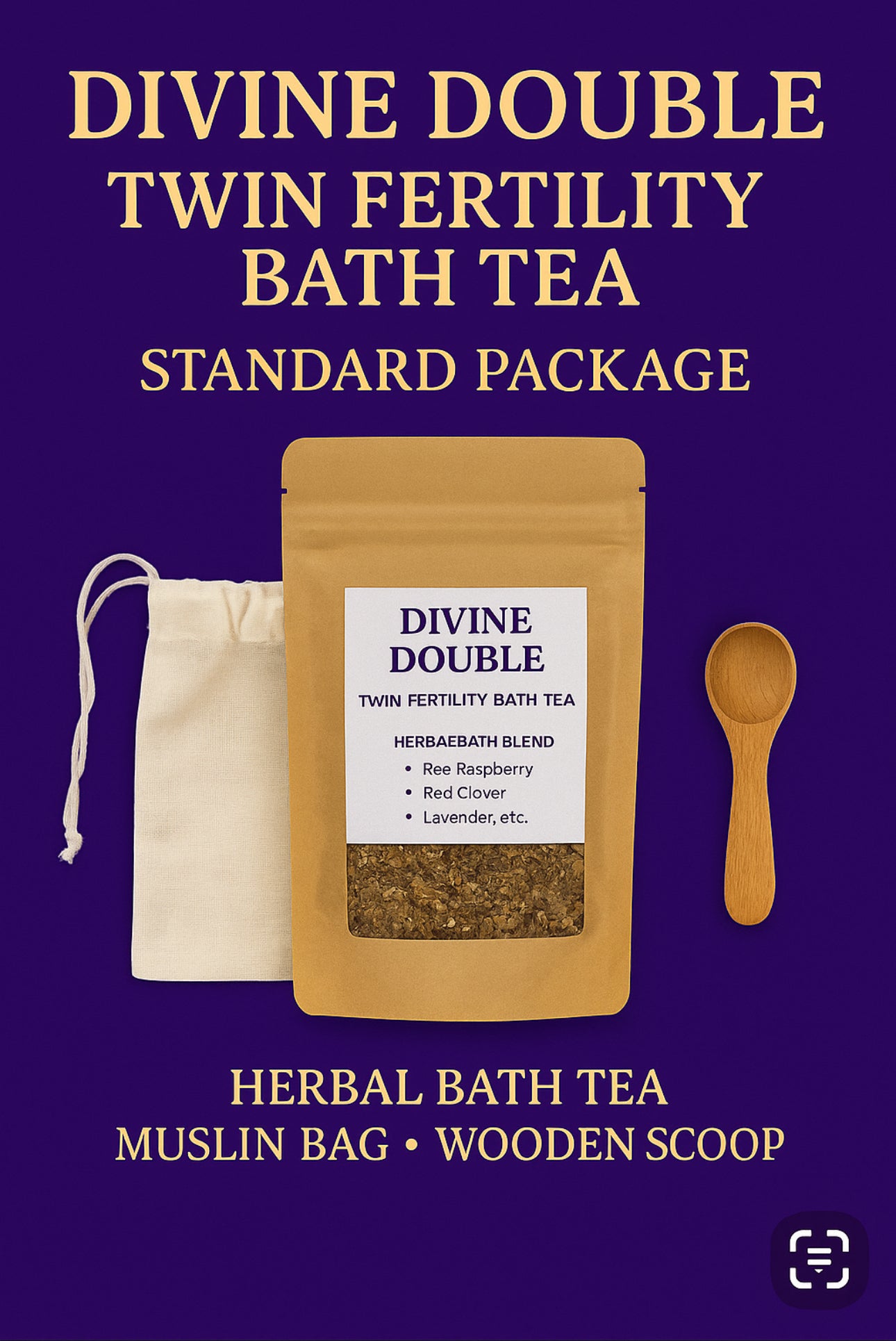 Divine Double: Twin Fertility Bath Tea