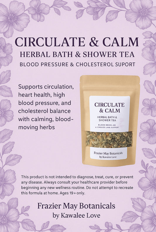 Circulate & Calm – Herbal Bath & Shower Tea