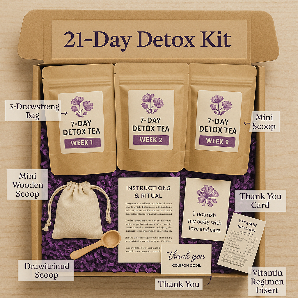 21 - Day Detox Bath & Shower Tea Frazier May Botanicals
