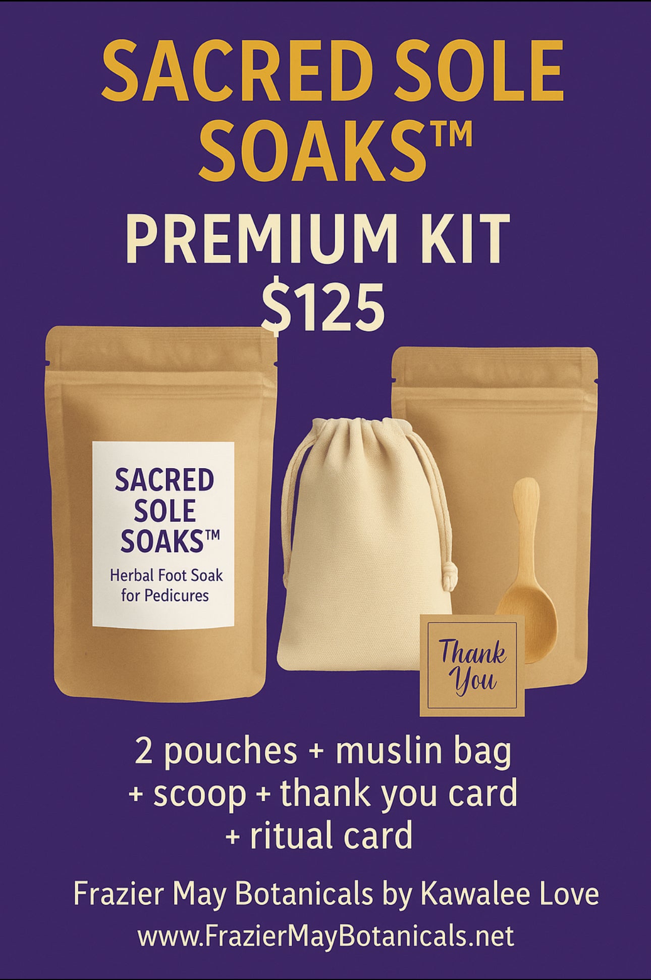 Sacred Sole Soaks™ – Herbal Foot Soak for Pedicures