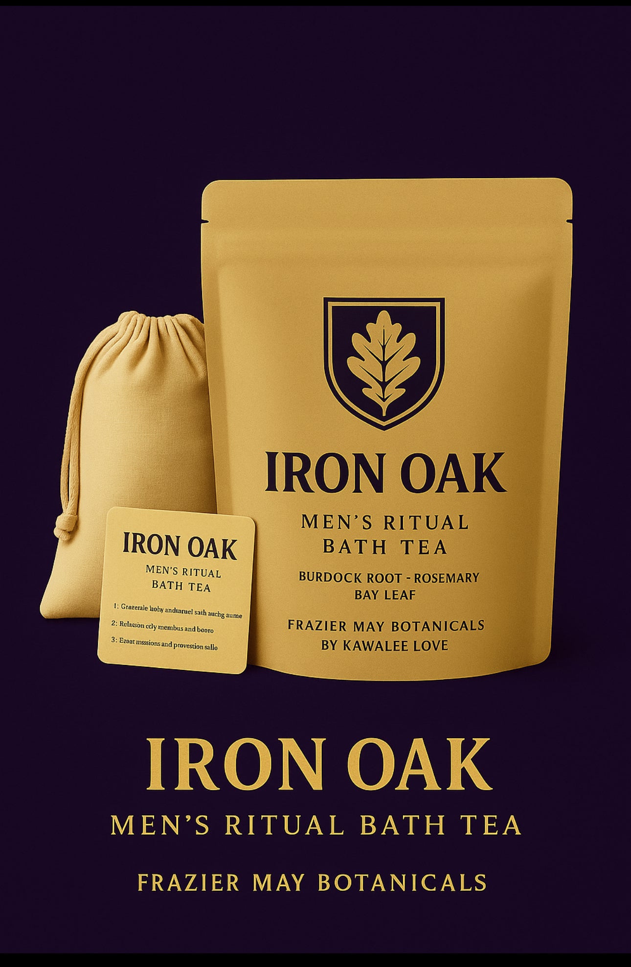 Iron Oak: Men’s Strength & Grounding Bath & Shower Tea