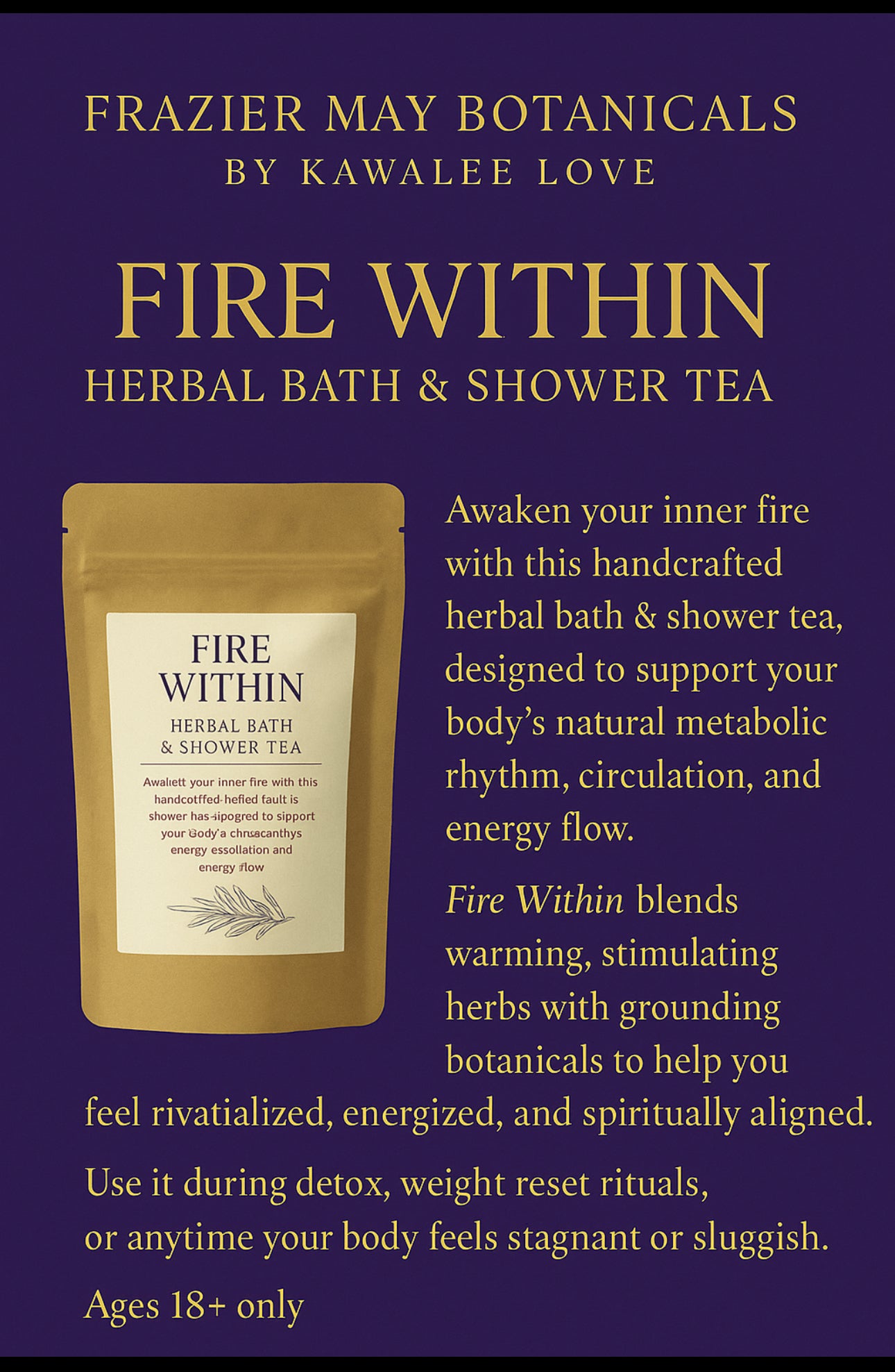 Fire Within – Herbal Bath & Shower Tea