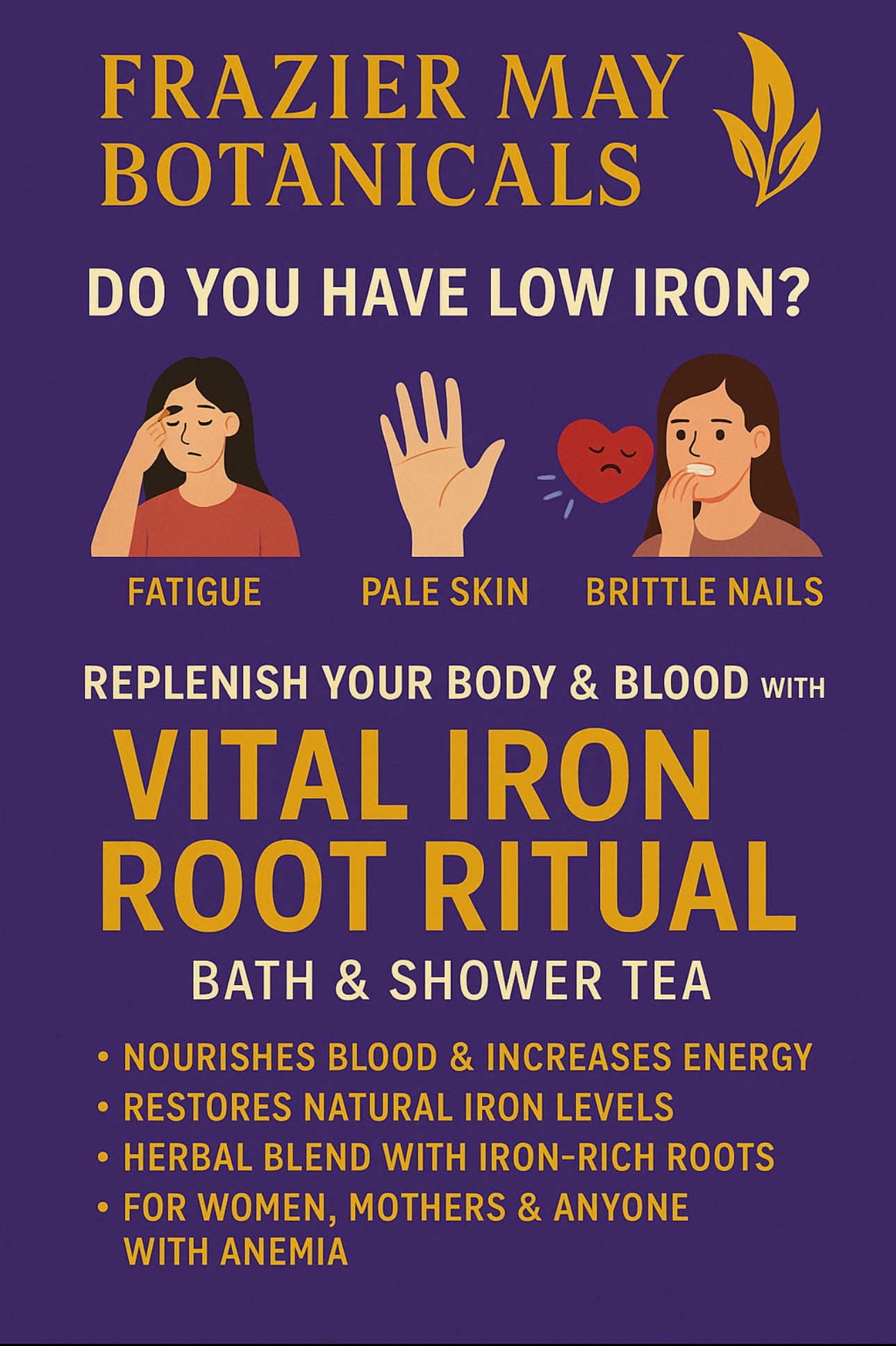 Vital Iron Root Ritual – Herbal Bath Tea