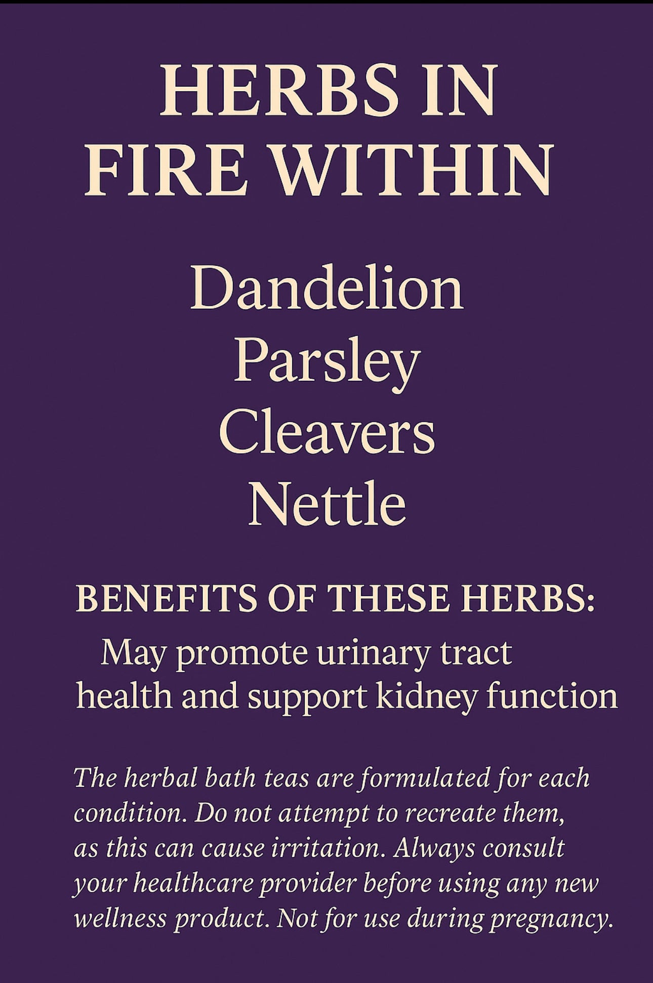 Fire Within – Herbal Bath & Shower Tea