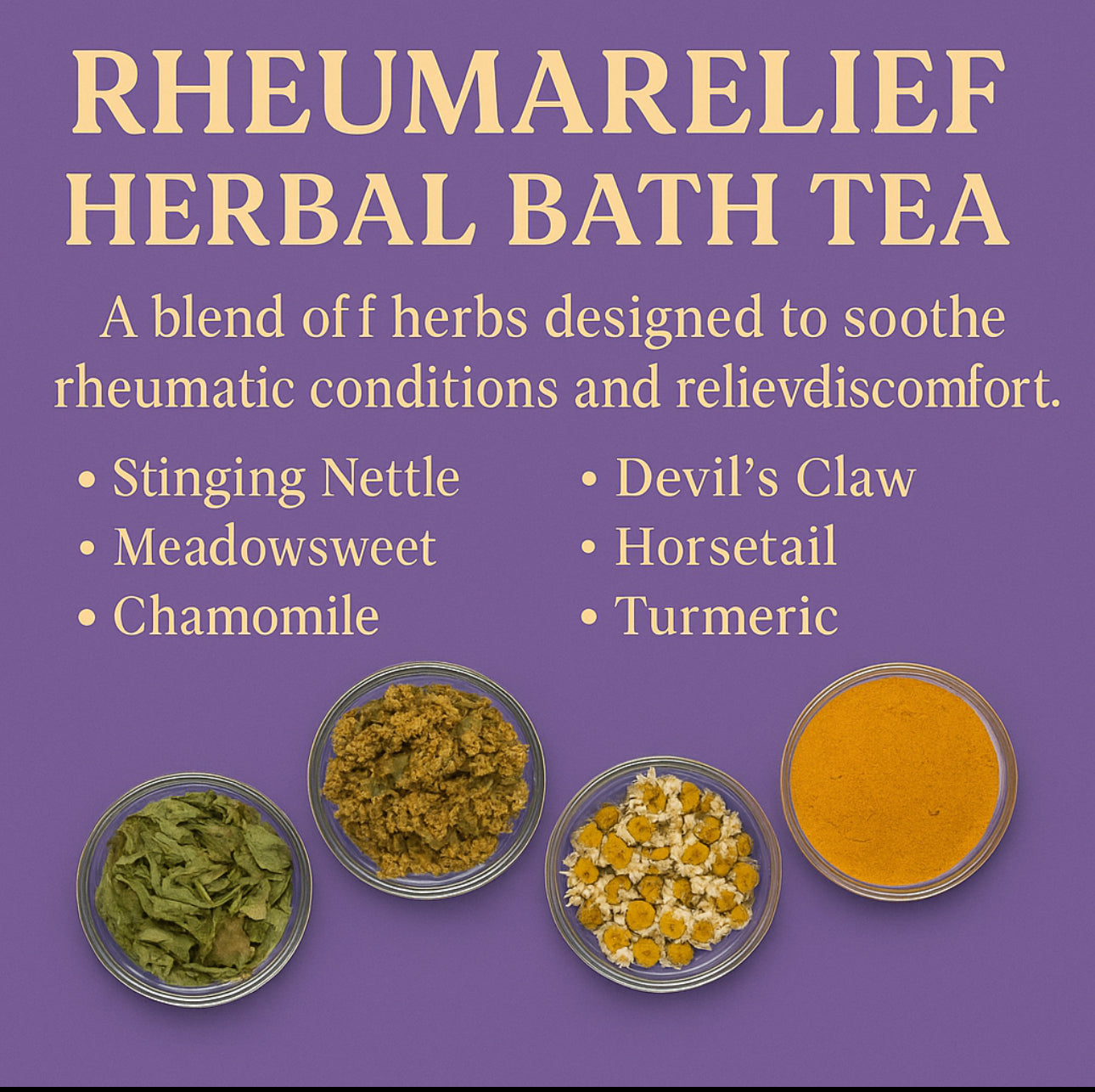 RheumaRelief: Herbal Bath & Shower Tea for Joint & Muscle Support
