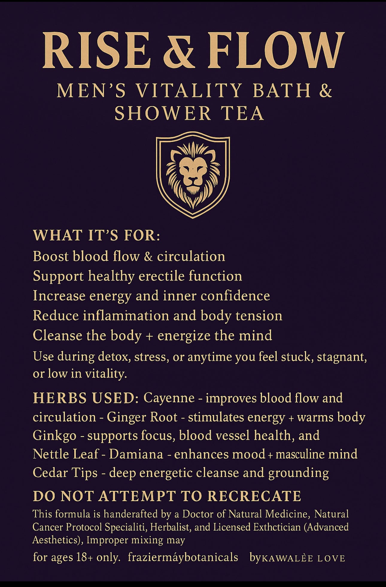 Rise & Flow – Men’s Vitality Bath Detox
