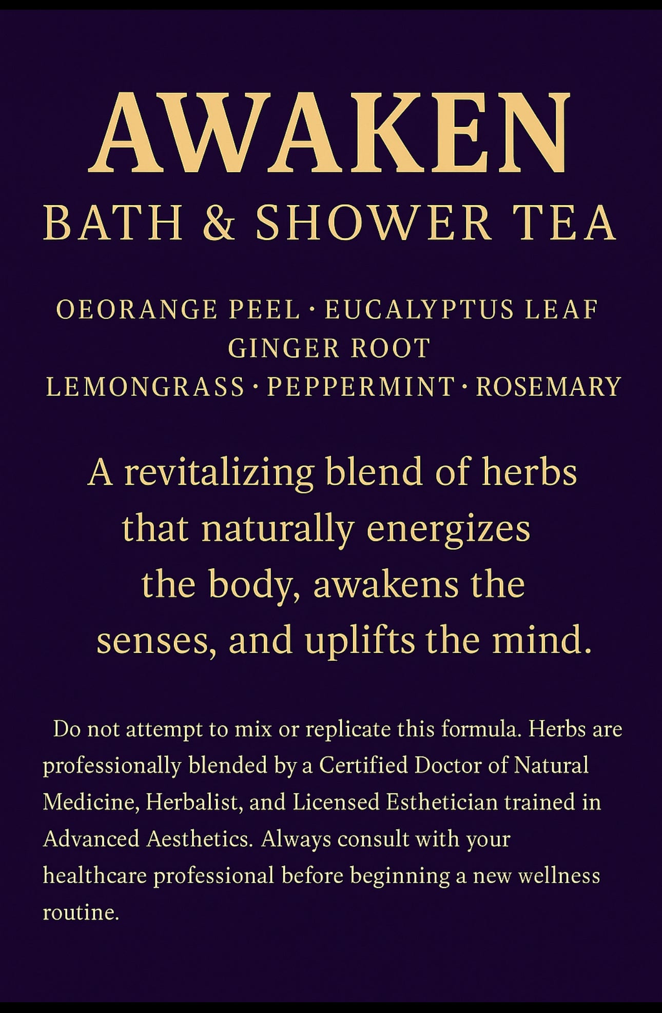 Wake Up AI: Men’s Morning Ritual Bath & Shower Tea