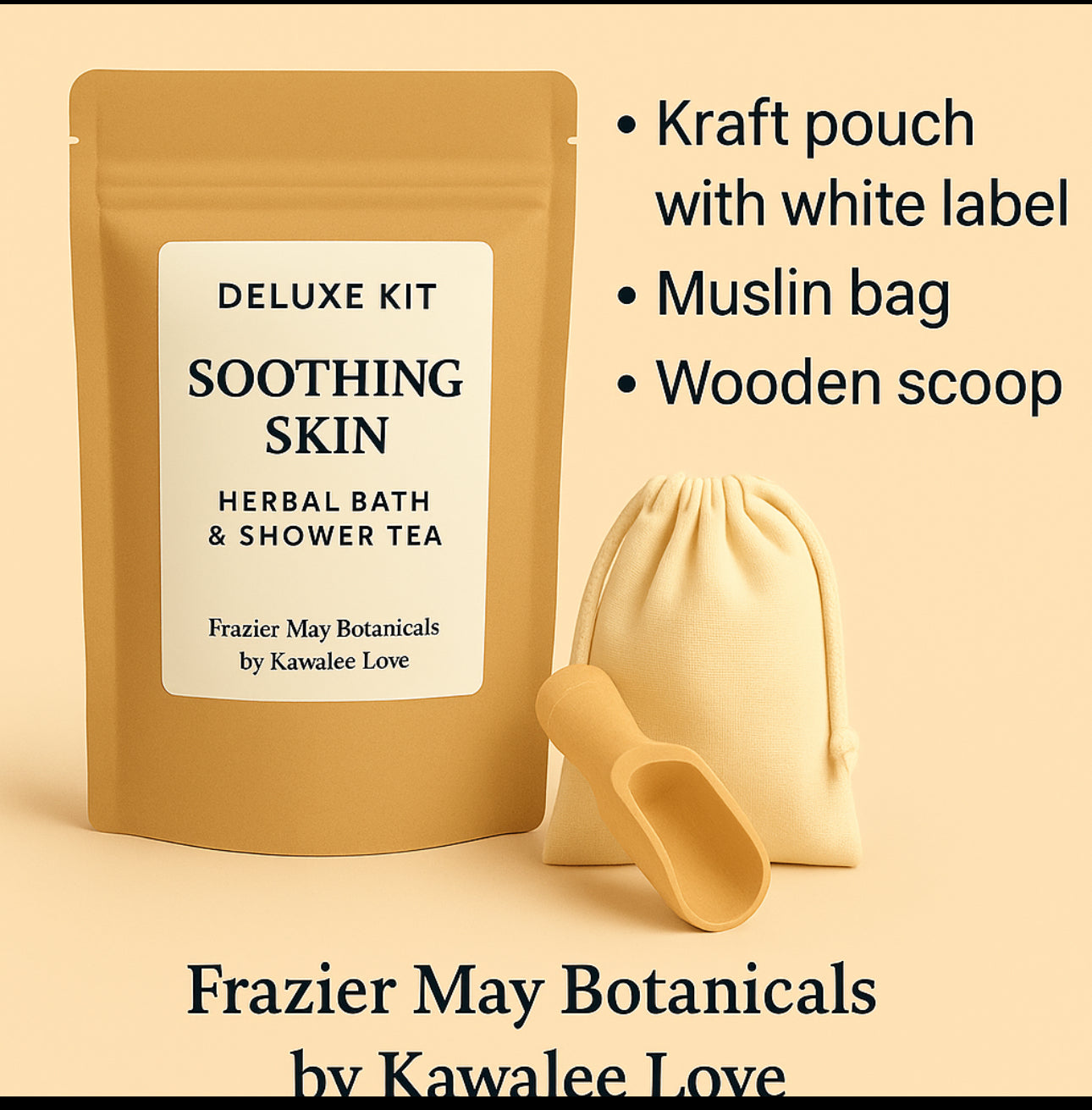 🧖🏽‍♀️ Soothing Skin – Herbal Bath & Shower Tea  Standard Kit – Frazier May Botanicals by Kawalee Love