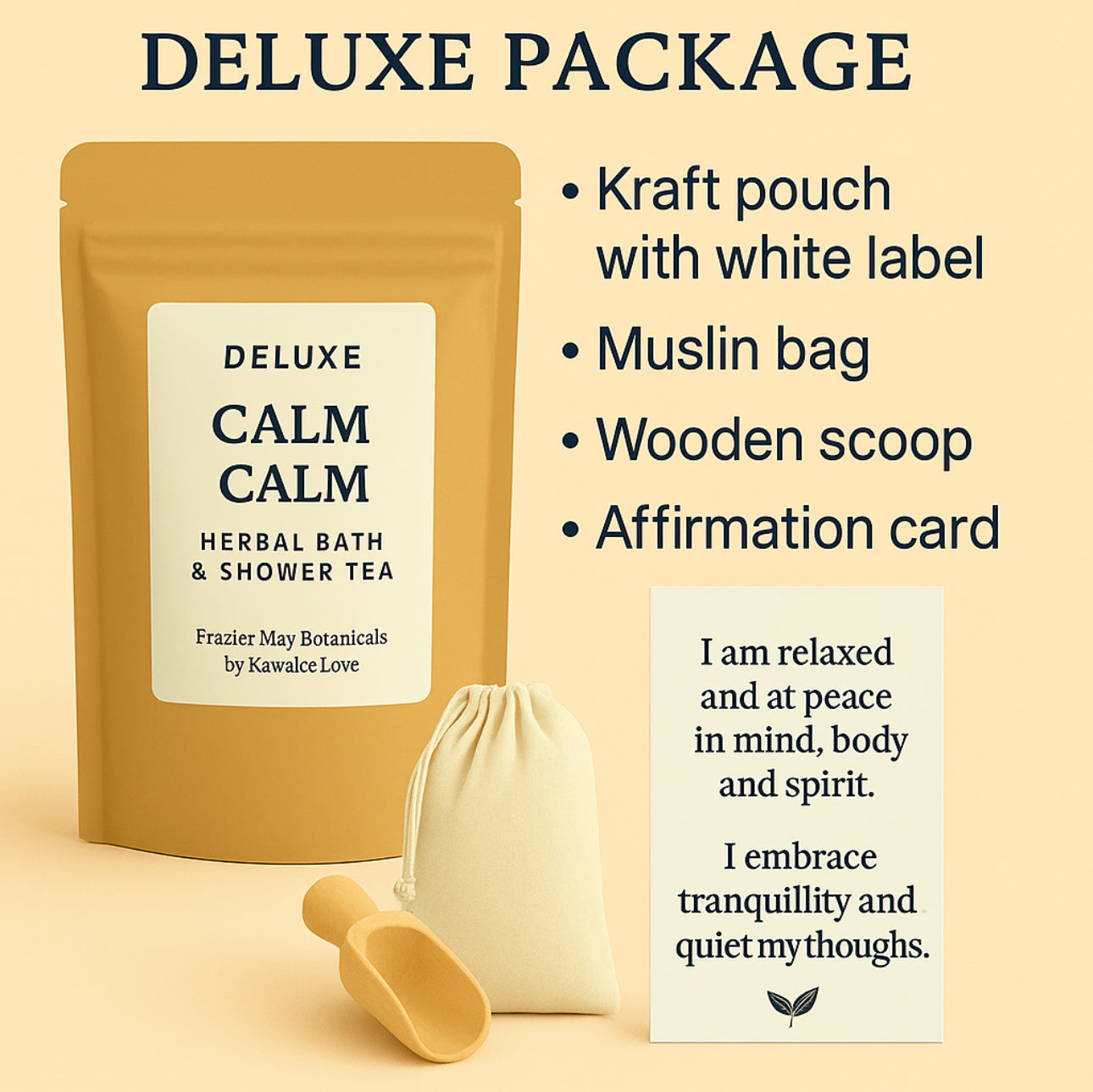 🌿 Calm Calm – Herbal Bath & Shower Tea