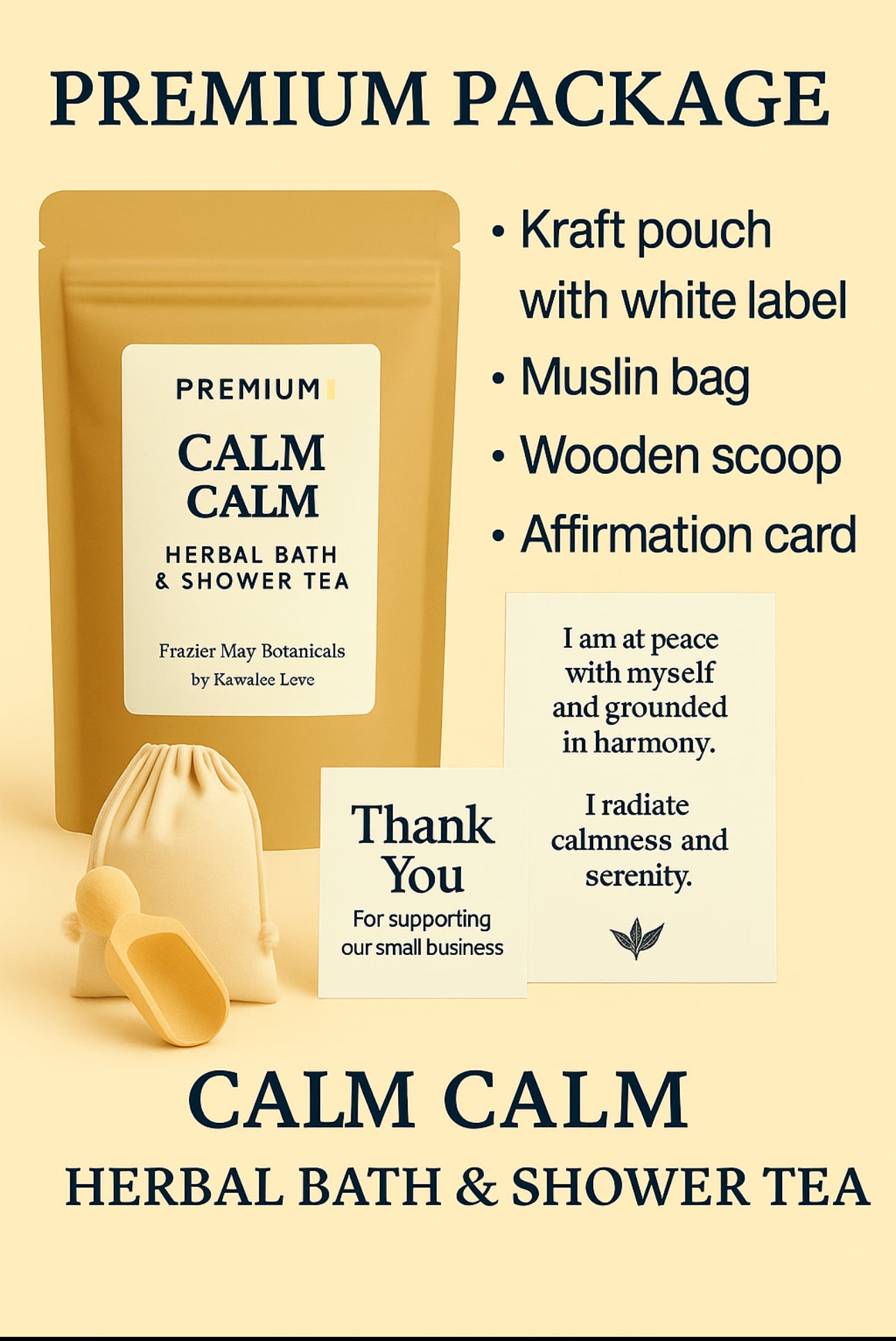 🌿 Calm Calm – Herbal Bath & Shower Tea